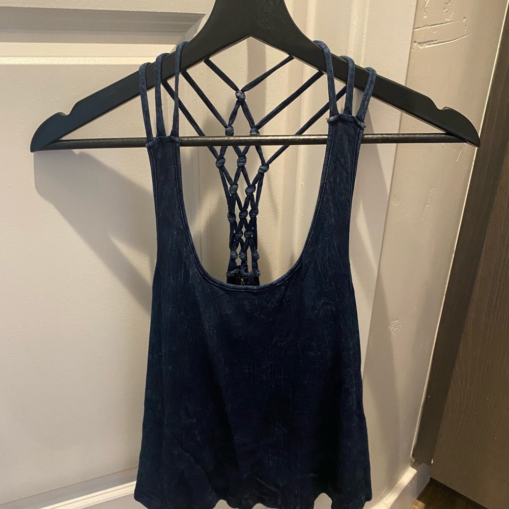 Blue tank top